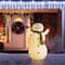 Glitzhome® 94.5"H Lighted Christmas 3D Foldable Fabric Snowman Outdoor Decor